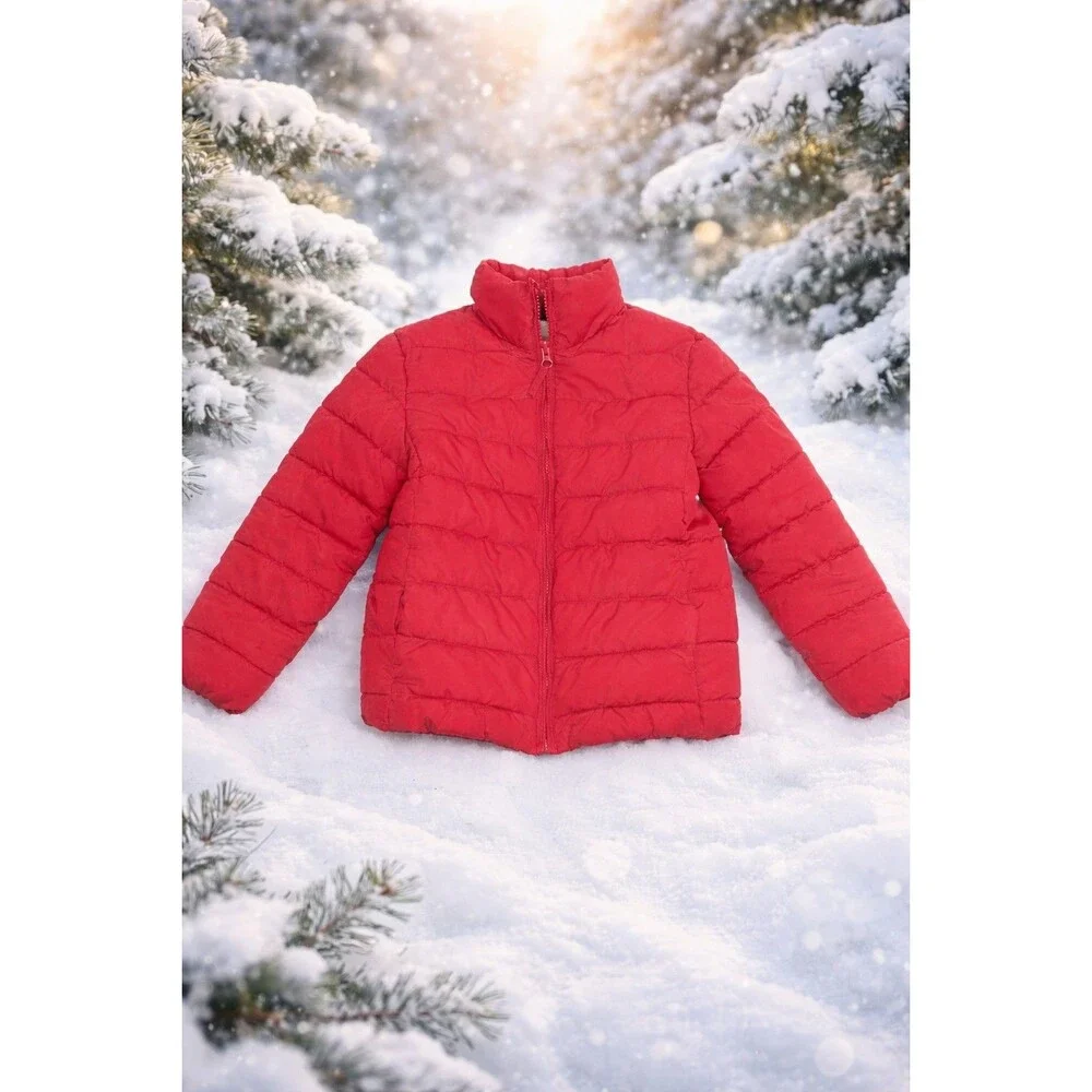 The Children's Place Girls' Puffer Jacket Snow Winter Pink Coat Small ( 5 / 6 )